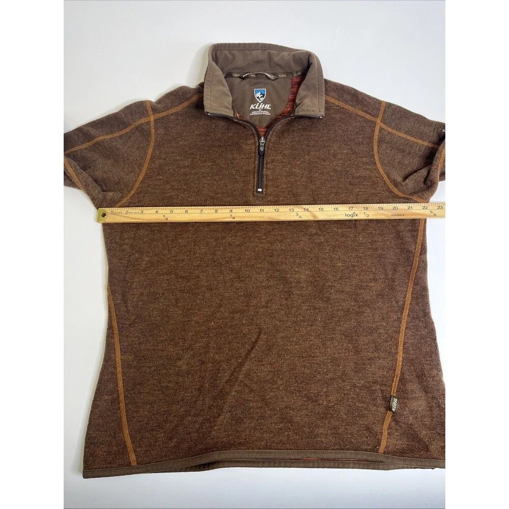Kuhl Chianti Fleece 1/4 Zip Sweater Men’s M Wool Blend Hiking Outdoor - Picture 5 of 12